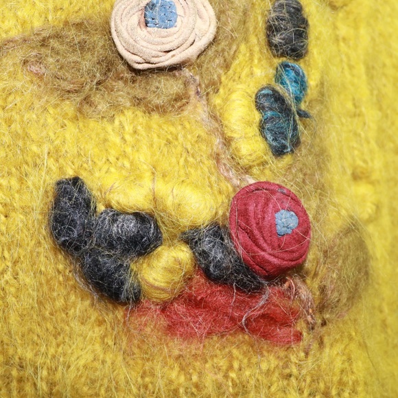 Rare Vintage Mohair Button Up Long Coat Green - Picture 10 of 11